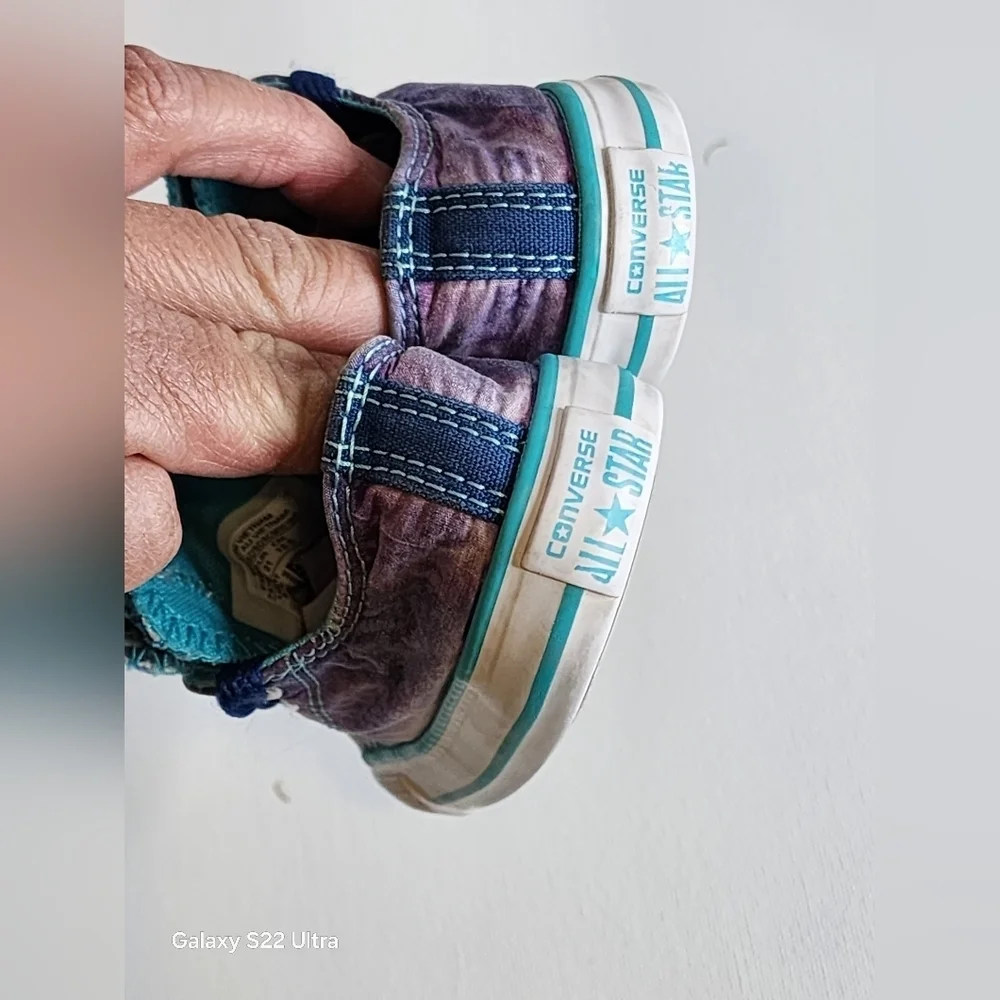 Converse Kids Shoes - Blue and Purple